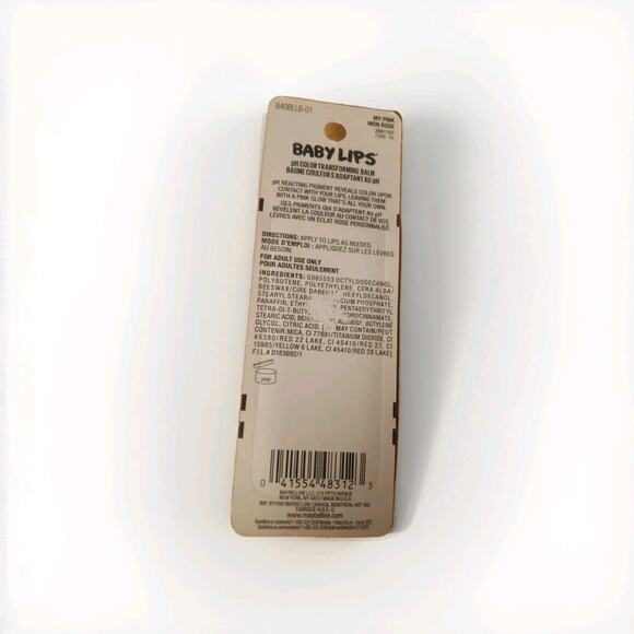 Baby Lips 01 My Pink Moisturizing Lip Balm, Maybelline New York New - Picture 3 of 3